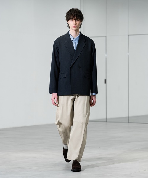 CITY TOKYO（シティトウキョウ）の「【CITY TOKYO/シティートーキョー】TWEED ダブルブレザー（テーラードジャケット・メンズ・ブラウン/ネイビー・1/2）」の3枚目の写真