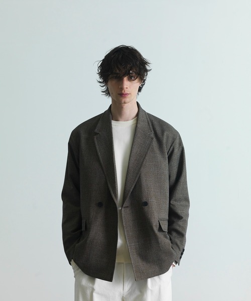 CITY TOKYO（シティトウキョウ）の「【CITY TOKYO/シティートーキョー】TWEED ダブルブレザー（テーラードジャケット・メンズ・ブラウン/ネイビー・1/2）」の14枚目の写真