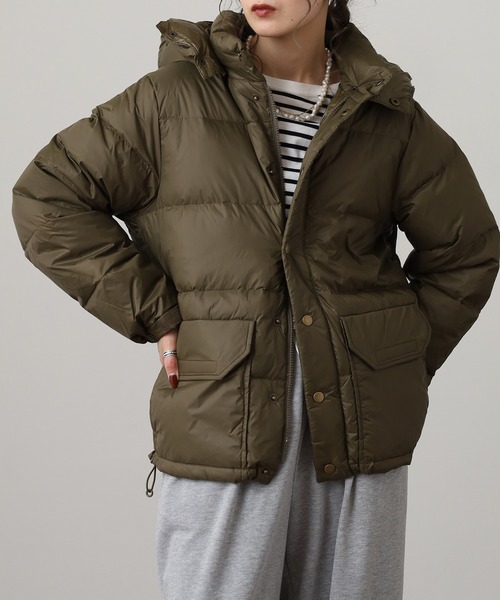 OMNES（オムネス）の「ボリュームダウンジャケット（ダウンジャケット/コート・メンズ・ブラック/カーキ/ベージュ・WOMENS M/M/L/WOMENS L）」の3枚目の写真