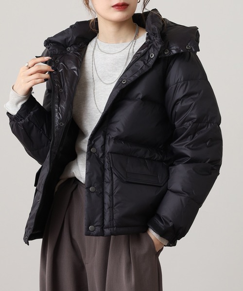 OMNES（オムネス）の「ボリュームダウンジャケット（ダウンジャケット/コート・メンズ・ブラック/カーキ/ベージュ・WOMENS M/M/L/WOMENS L）」の4枚目の写真