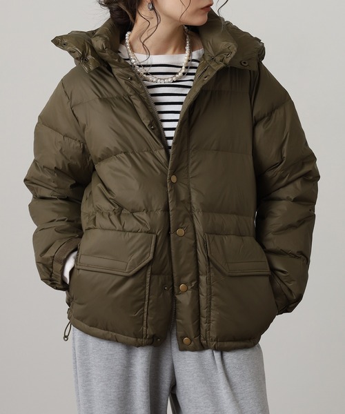 OMNES（オムネス）の「ボリュームダウンジャケット（ダウンジャケット/コート・メンズ・ブラック/カーキ/ベージュ・WOMENS M/M/L/WOMENS L）」の13枚目の写真