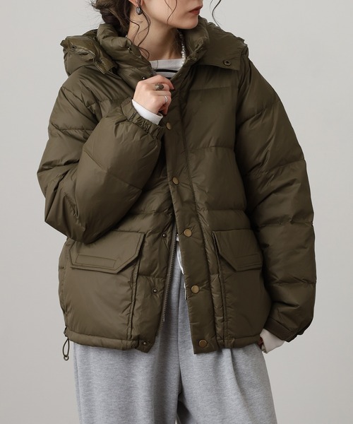 OMNES（オムネス）の「ボリュームダウンジャケット（ダウンジャケット/コート・メンズ・ブラック/カーキ/ベージュ・WOMENS M/M/L/WOMENS L）」の12枚目の写真