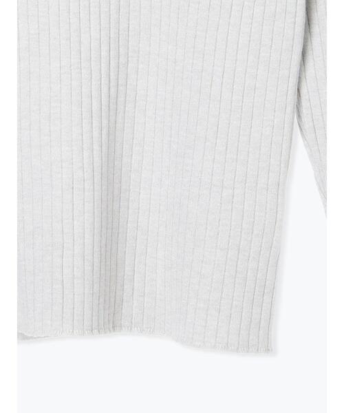 Lugnoncure（ルノンキュール）の「配色クルーネックリブニット（ニット/セーター・レディース・ブラック/オフホワイト/グレー・F）」の19枚目の写真