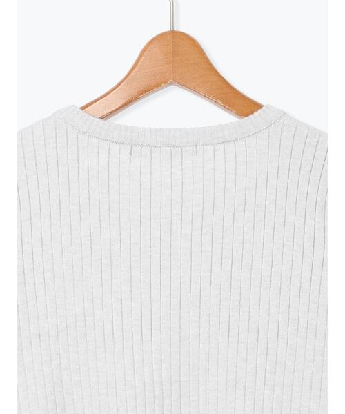 Lugnoncure（ルノンキュール）の「配色クルーネックリブニット（ニット/セーター・レディース・ブラック/オフホワイト/グレー・F）」の20枚目の写真