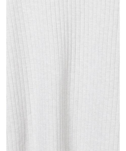 Lugnoncure（ルノンキュール）の「配色クルーネックリブニット（ニット/セーター・レディース・ブラック/オフホワイト/グレー・F）」の21枚目の写真