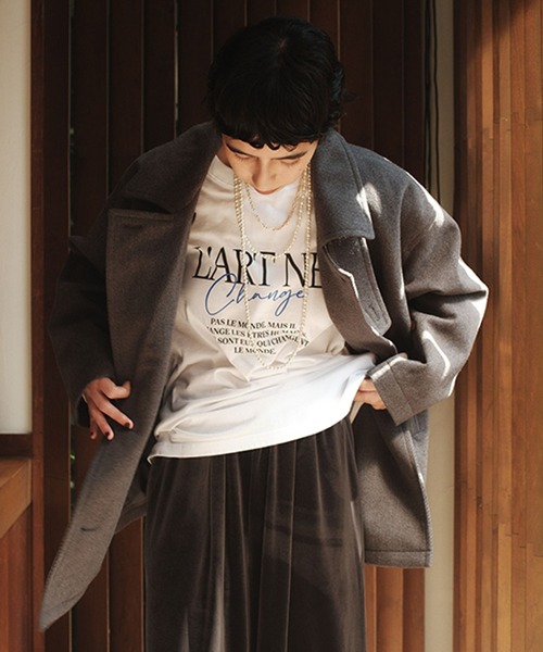 studio CLIP(スタディオクリップ)の「《ウタオ》長袖ロゴカットソー(Tシャツ/カットソー・レディース・ブラック/ホワイト・FREE)」の3枚目の写真
