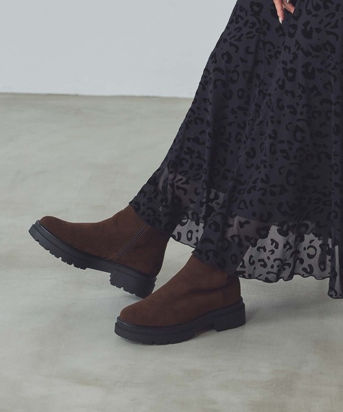 Gready Brilliant(グレディブリリアン)の「プレーントラックソール(ブーツ・レディース・ブラック/ブラウン・36/37/38)」の2枚目の写真