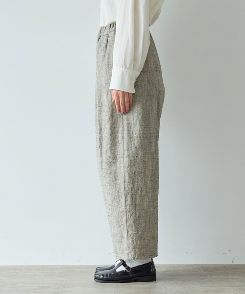 yuni（ユニ　）の「slab nep tweed　gum tack パンツ（その他パンツ・レディース・グレー・FREE）」の13枚目の写真