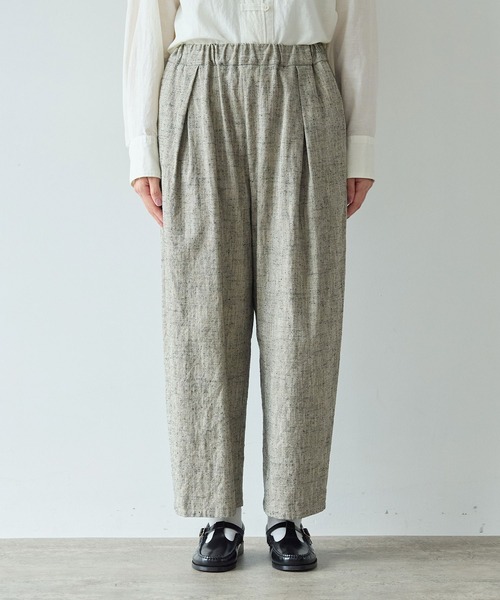 yuni（ユニ　）の「slab nep tweed　gum tack パンツ（その他パンツ・レディース・グレー・FREE）」の12枚目の写真