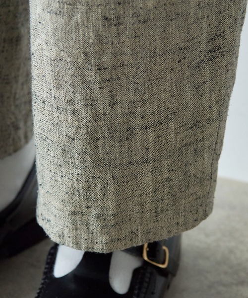 yuni（ユニ　）の「slab nep tweed　gum tack パンツ（その他パンツ・レディース・グレー・FREE）」の18枚目の写真