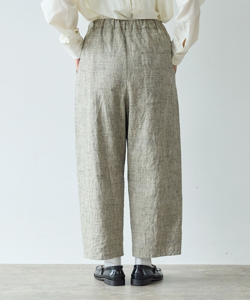 yuni（ユニ　）の「slab nep tweed　gum tack パンツ（その他パンツ・レディース・グレー・FREE）」の5枚目の写真