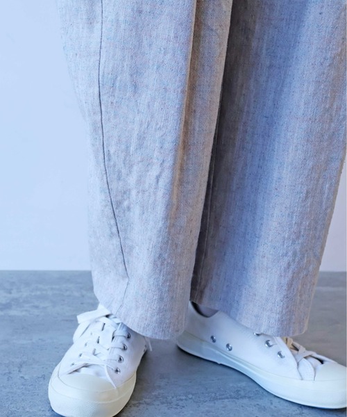 yuni（ユニ　）の「slab nep tweed　gum tack パンツ（その他パンツ・レディース・グレー/ベージュ・FREE）」の22枚目の写真