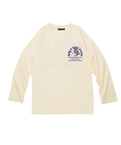 RULE THE FATE(ルールザフェイト)の「RTF DOG LONG SLEEVE TEE/TドッグロングスリーブTシャツ(Tシャツ/カットソー・メンズ・ブラック/ベージュ・2/1/0)」の2枚目の写真