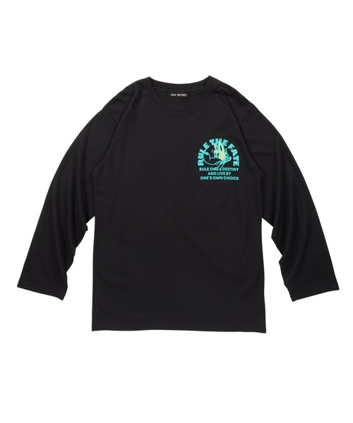 RULE THE FATE(ルールザフェイト)の「RTF DOG LONG SLEEVE TEE/TドッグロングスリーブTシャツ(Tシャツ/カットソー・メンズ・ブラック/ベージュ・2/1/0)」の1枚目の写真