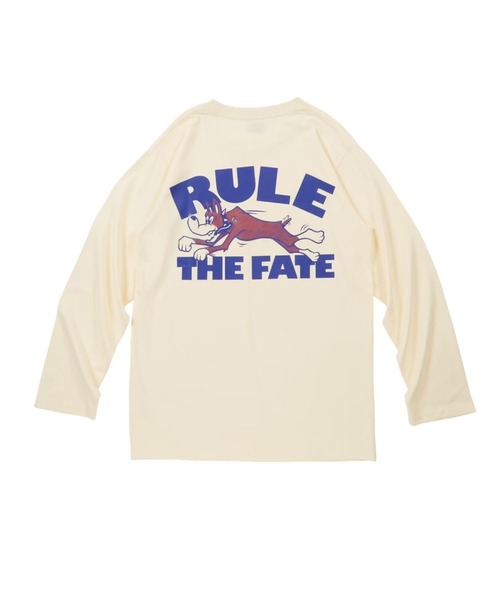 RULE THE FATE(ルールザフェイト)の「RTF DOG LONG SLEEVE TEE/TドッグロングスリーブTシャツ(Tシャツ/カットソー・メンズ・ブラック/ベージュ・2/1/0)」の4枚目の写真