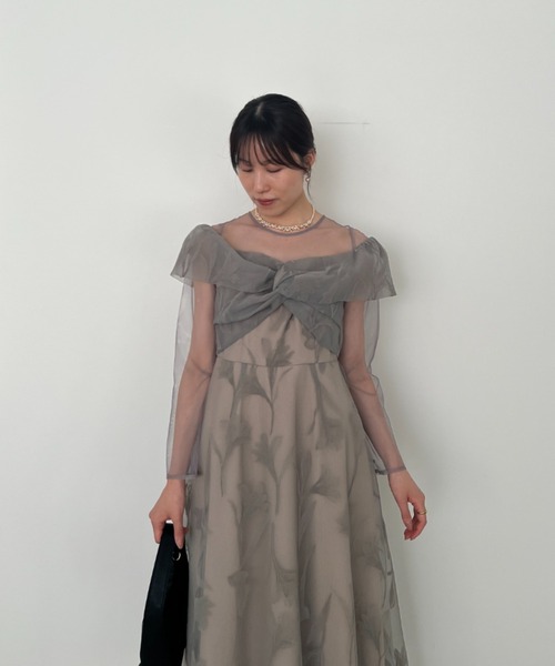 Dorry Doll(ドリードール)の「ノーブルツイストドレス(ドレス・レディース・ブラウン/ネイビー/グレー/ブラック・MEDIUM)」の10枚目の写真