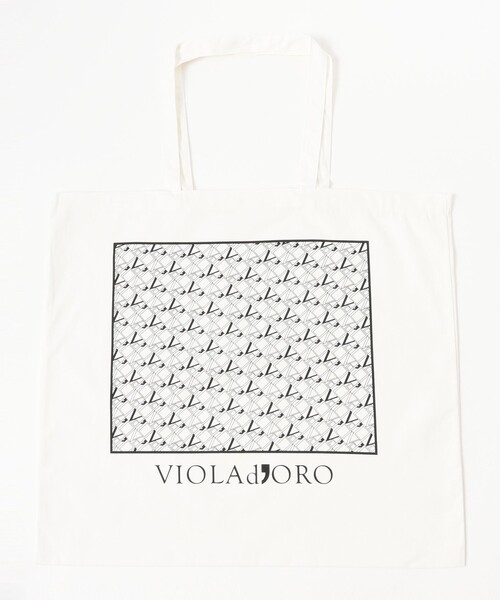 VIOLAd'ORO(ヴィオラドーロ)の「【WEB限定】VIOLAd’ORO / BIANCA ナイロン トートバッグ ML(トートバッグ・レディース・ブラウン系その他4/ブラック・ONE SIZE)」の3枚目の写真