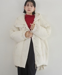 hunch（ハンチ）の「中綿 ワッシャーナイロン(撥水)ミディアムコート（ダウンジャケット/コート）」