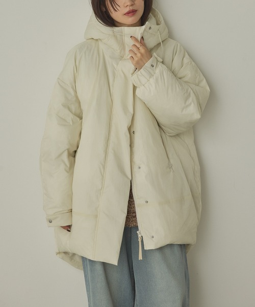 セール】中綿 ワッシャーナイロン(撥水)ミディアムコート（ダウン