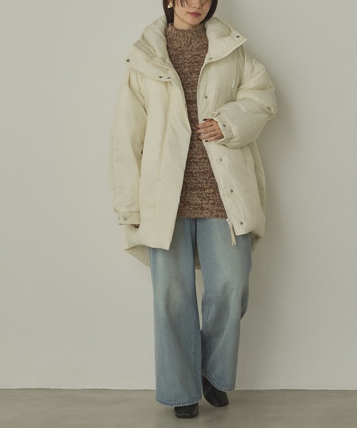 セール】中綿 ワッシャーナイロン(撥水)ミディアムコート（ダウン