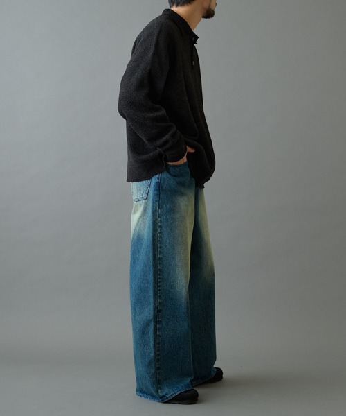 COLONY 2139（コロニートゥーワンスリーナイン）の「モールニットポロ（ニット/セーター・メンズ・チャコールグレー/ブラック・LARGE/MEDIUM）」の6枚目の写真