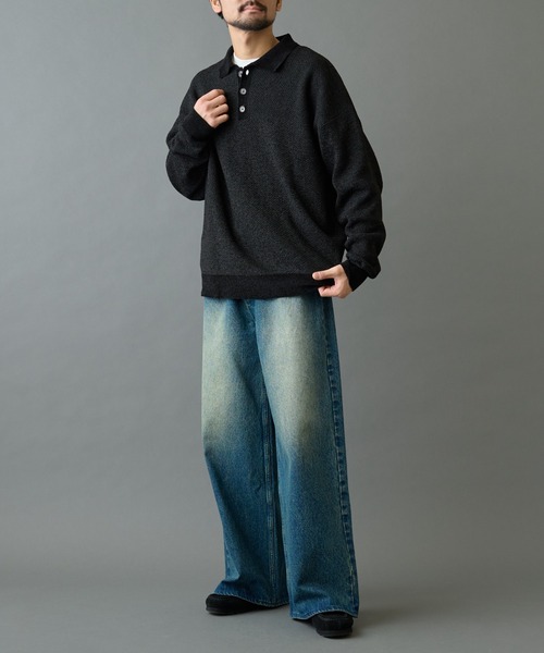 COLONY 2139（コロニートゥーワンスリーナイン）の「モールニットポロ（ニット/セーター・メンズ・チャコールグレー/ブラック・LARGE/MEDIUM）」の7枚目の写真