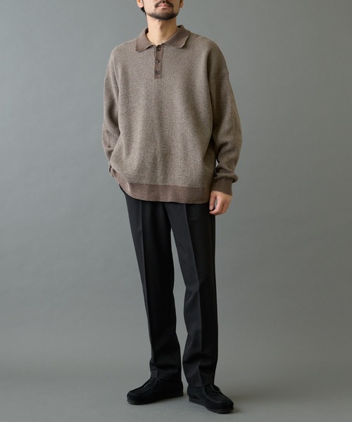 COLONY 2139（コロニートゥーワンスリーナイン）の「モールニットポロ（ニット/セーター・メンズ・チャコールグレー/ブラック・LARGE/MEDIUM）」の12枚目の写真