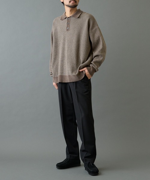 COLONY 2139（コロニートゥーワンスリーナイン）の「モールニットポロ（ニット/セーター・メンズ・チャコールグレー/ブラック・LARGE/MEDIUM）」の15枚目の写真