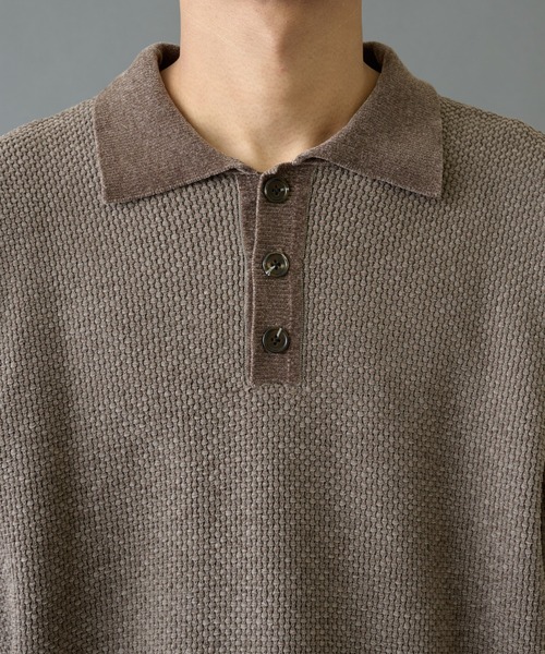 COLONY 2139（コロニートゥーワンスリーナイン）の「モールニットポロ（ニット/セーター・メンズ・チャコールグレー/ブラック・LARGE/MEDIUM）」の21枚目の写真