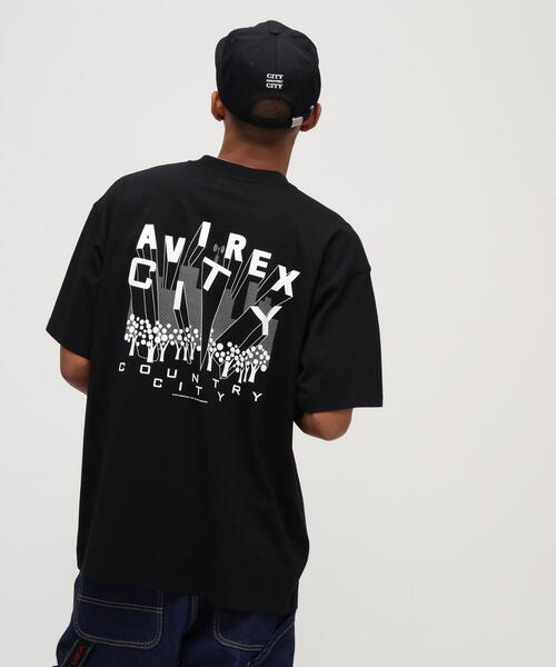 CITY COUNTRY CITY(シティーカントリーシティー)の「《AVIREX × CITY COUNTRY CITY》SIGNATURE LOGO T-SHIRT / シグネチャー ロゴ ティーシャツ / アヴィレックス / シティーカントリーシティー(Tシャツ/カットソー・メンズ・ブラック/ホワイト・SMALL/X-LARGE/MEDIUM/LARGE)」の8枚目の写真