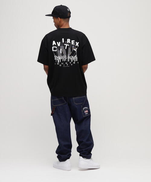 CITY COUNTRY CITY(シティーカントリーシティー)の「《AVIREX × CITY COUNTRY CITY》SIGNATURE LOGO T-SHIRT / シグネチャー ロゴ ティーシャツ / アヴィレックス / シティーカントリーシティー(Tシャツ/カットソー・メンズ・ブラック/ホワイト・SMALL/X-LARGE/MEDIUM/LARGE)」の9枚目の写真