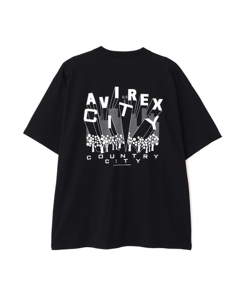 CITY COUNTRY CITY(シティーカントリーシティー)の「《AVIREX × CITY COUNTRY CITY》SIGNATURE LOGO T-SHIRT / シグネチャー ロゴ ティーシャツ / アヴィレックス / シティーカントリーシティー(Tシャツ/カットソー・メンズ・ブラック/ホワイト・SMALL/X-LARGE/MEDIUM/LARGE)」の1枚目の写真