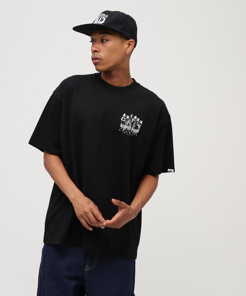 CITY COUNTRY CITY(シティーカントリーシティー)の「《AVIREX × CITY COUNTRY CITY》SIGNATURE LOGO T-SHIRT / シグネチャー ロゴ ティーシャツ / アヴィレックス / シティーカントリーシティー(Tシャツ/カットソー・メンズ・ブラック/ホワイト・SMALL/X-LARGE/MEDIUM/LARGE)」の3枚目の写真