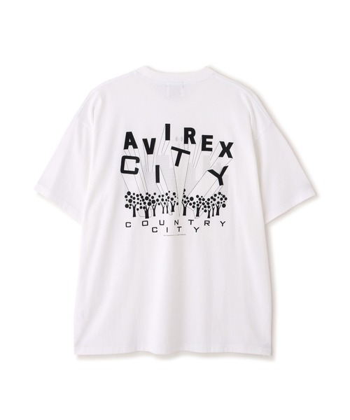 CITY COUNTRY CITY(シティーカントリーシティー)の「《AVIREX × CITY COUNTRY CITY》SIGNATURE LOGO T-SHIRT / シグネチャー ロゴ ティーシャツ / アヴィレックス / シティーカントリーシティー(Tシャツ/カットソー・メンズ・ブラック/ホワイト・SMALL/X-LARGE/MEDIUM/LARGE)」の6枚目の写真
