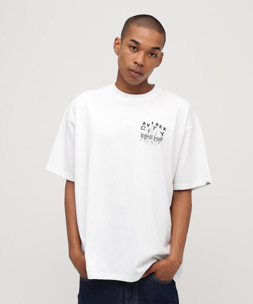 CITY COUNTRY CITY(シティーカントリーシティー)の「《AVIREX × CITY COUNTRY CITY》SIGNATURE LOGO T-SHIRT / シグネチャー ロゴ ティーシャツ / アヴィレックス / シティーカントリーシティー(Tシャツ/カットソー・メンズ・ブラック/ホワイト・SMALL/X-LARGE/MEDIUM/LARGE)」の4枚目の写真
