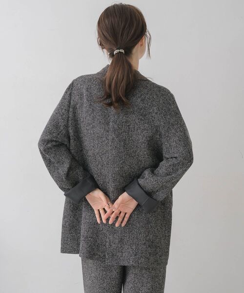 RETRO GIRL（レトロガール）の「【WEB限定】ツイードダブルブレストテーラー（テーラードジャケット・レディース・ブラウン/チャコールグレー/ブラック・FREE）」の9枚目の写真