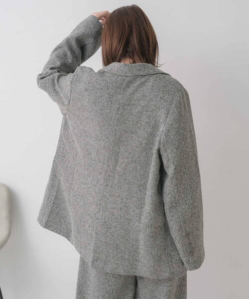 RETRO GIRL（レトロガール）の「【WEB限定】ツイードダブルブレストテーラー（テーラードジャケット・レディース・ブラウン/チャコールグレー/ブラック・FREE）」の12枚目の写真