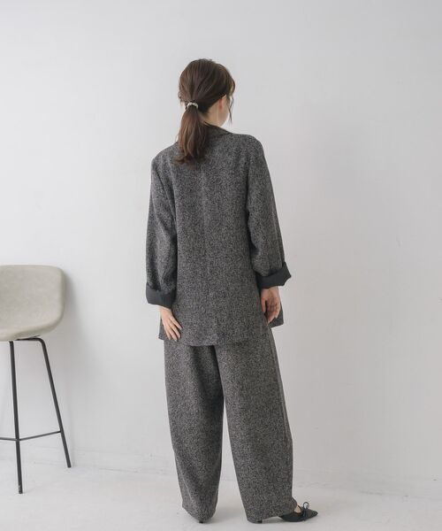 RETRO GIRL（レトロガール）の「【WEB限定】ツイードダブルブレストテーラー（テーラードジャケット・レディース・ブラウン/チャコールグレー/ブラック・FREE）」の22枚目の写真