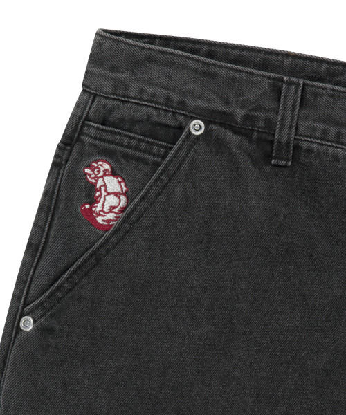 WKNDRS（ウィーキャンドース）の「DRAGGY WORK PANTS (BLACK)（デニムパンツ・レディース・その他・SMALL/MEDIUM/LARGE/X-LARGE）」の7枚目の写真