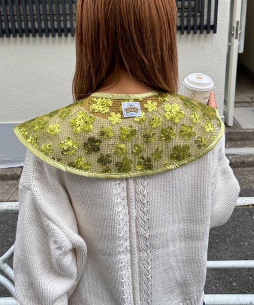 HELLO.SANFRANCISCO(ハローサンフランシスコ)の「■【HELLO.SANFRANCISCO/ハローサンフランシスコ】スパンコール付け衿(付け襟・レディース・サックスブルー/パープル/グリーン・ONE SIZE)」の17枚目の写真