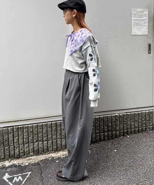 HELLO.SANFRANCISCO(ハローサンフランシスコ)の「■【HELLO.SANFRANCISCO/ハローサンフランシスコ】スパンコール付け衿(付け襟・レディース・サックスブルー/パープル/グリーン・ONE SIZE)」の5枚目の写真