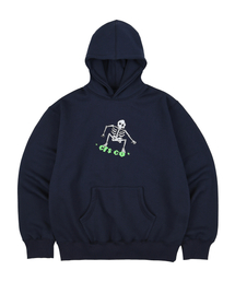 ERSCO（イーアルエスコ）の「スカルスケーター フードパーカー_ネイビー（パーカー）」