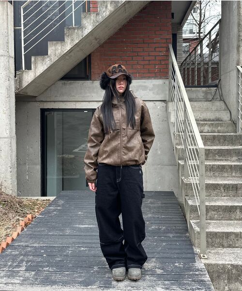 AAKAM(アーカム)の「Needlework Carpenter Denim Pants (Black)(デニムパンツ・レディース・ブラック・1/2)」の17枚目の写真