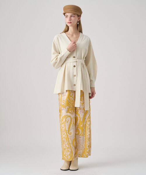 ANAYI（アナイ）の「メリノウールベルト付き カーディガン（カーディガン/ボレロ・レディース・ネイビー/オフホワイト/モカ・38/36）」の9枚目の写真