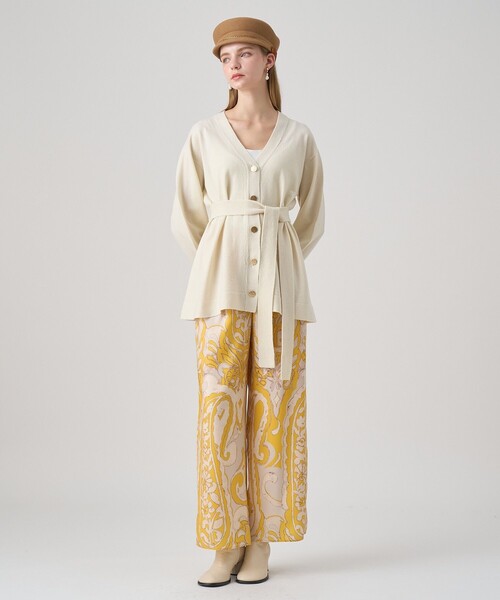 ANAYI（アナイ）の「メリノウールベルト付き カーディガン（カーディガン/ボレロ・レディース・ネイビー/オフホワイト/モカ・38/36）」の10枚目の写真