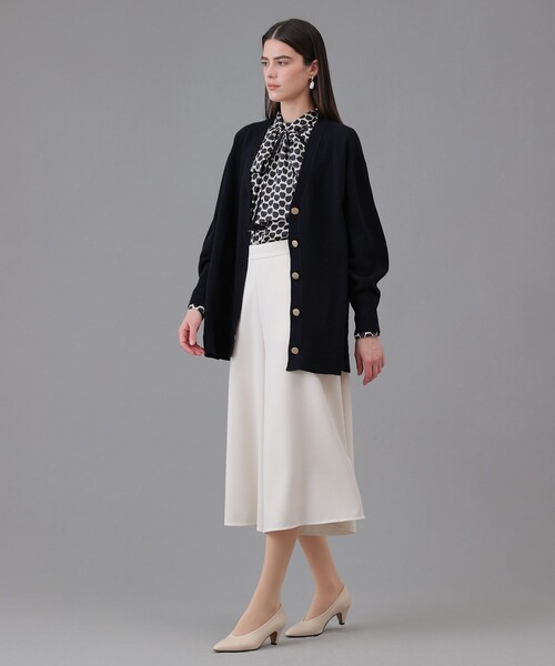 ANAYI（アナイ）の「メリノウールベルト付き カーディガン（カーディガン/ボレロ・レディース・ネイビー/オフホワイト/モカ・38/36）」の16枚目の写真