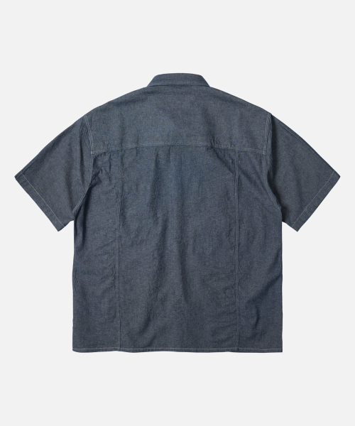FRIZMWORKS(フリズムワークス)の「CHAMBRAY BIG POCKET HALF SHIRT _ INDIGO(シャツ/ブラウス・メンズ・その他・X-LARGE/LARGE/MEDIUM/SMALL)」の2枚目の写真