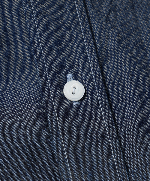 FRIZMWORKS(フリズムワークス)の「CHAMBRAY BIG POCKET HALF SHIRT _ INDIGO(シャツ/ブラウス・メンズ・その他・X-LARGE/LARGE/MEDIUM/SMALL)」の4枚目の写真