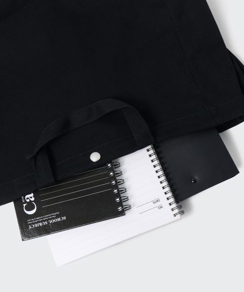 MUSINSA STANDARD（ムシンサスタンダード）の「キャンバスワイド2ウェイトートバッグ[ブラック]（トートバッグ・レディース・その他・FREE）」の5枚目の写真