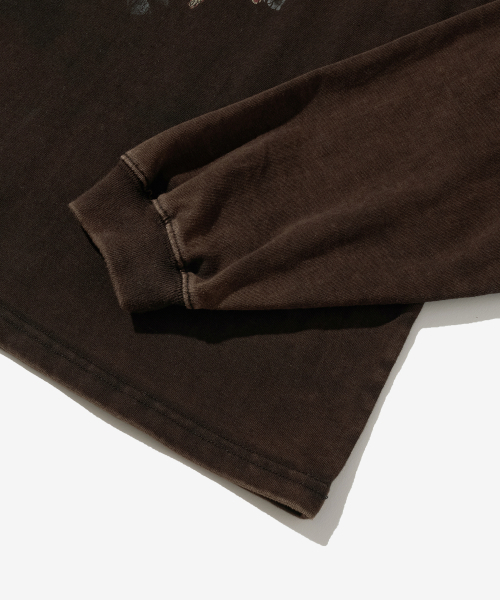 OUTSTANDING(アウトスタンディング)の「MOT SERIES LONG SLEEVE(DEATH TRACK)_VINTAGE BLACK(Tシャツ/カットソー・メンズ・その他・MEDIUM)」の6枚目の写真